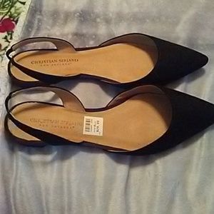 Nwt christian siriano black flats
